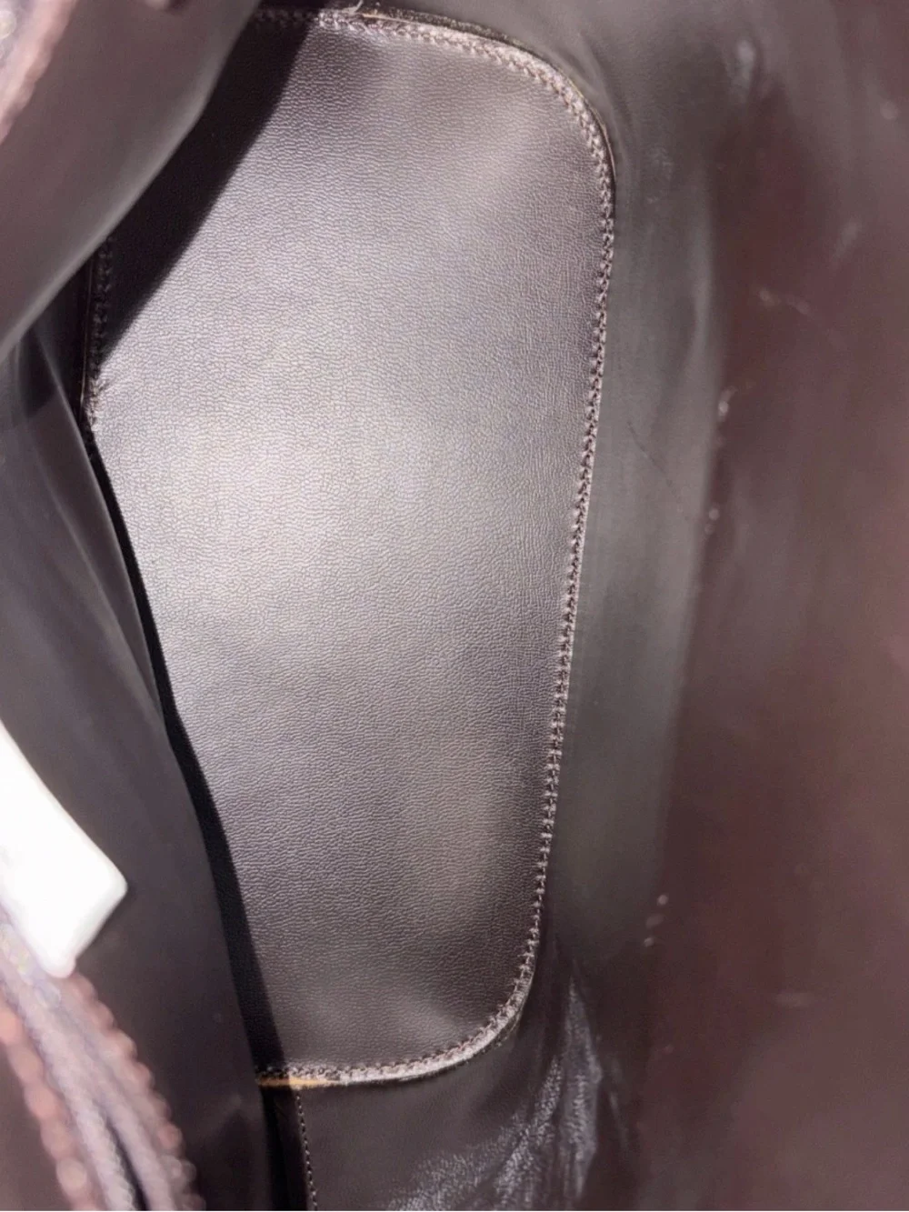 Preview Collection Vintage Brown Croc Embossed Leather Satchel Tote Bag Purse